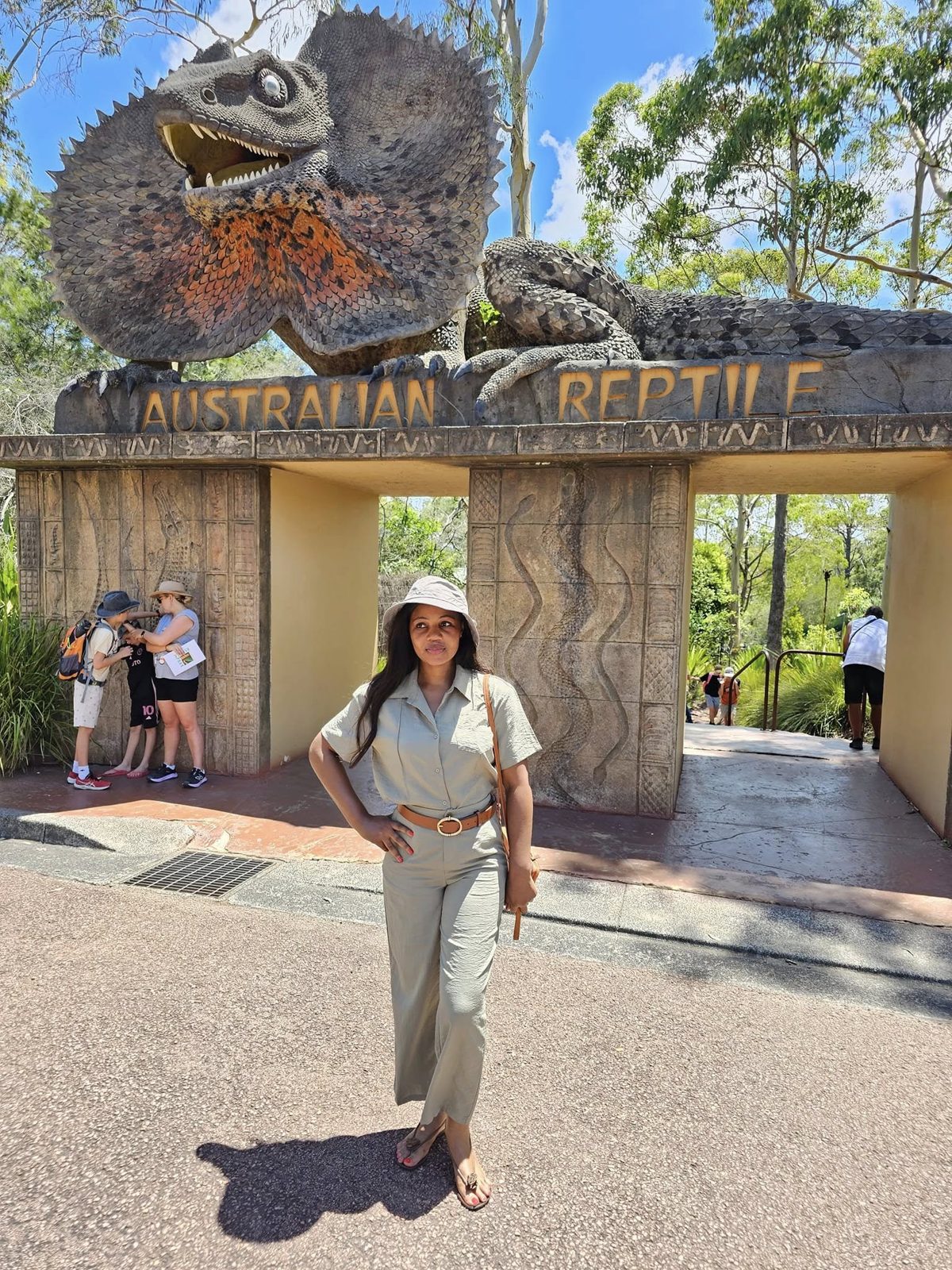 Kadine Reynolds at the Australian Reptile Park
