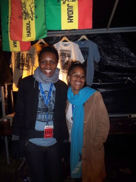 Kadine Reynolds with a friend, Montpellier, France