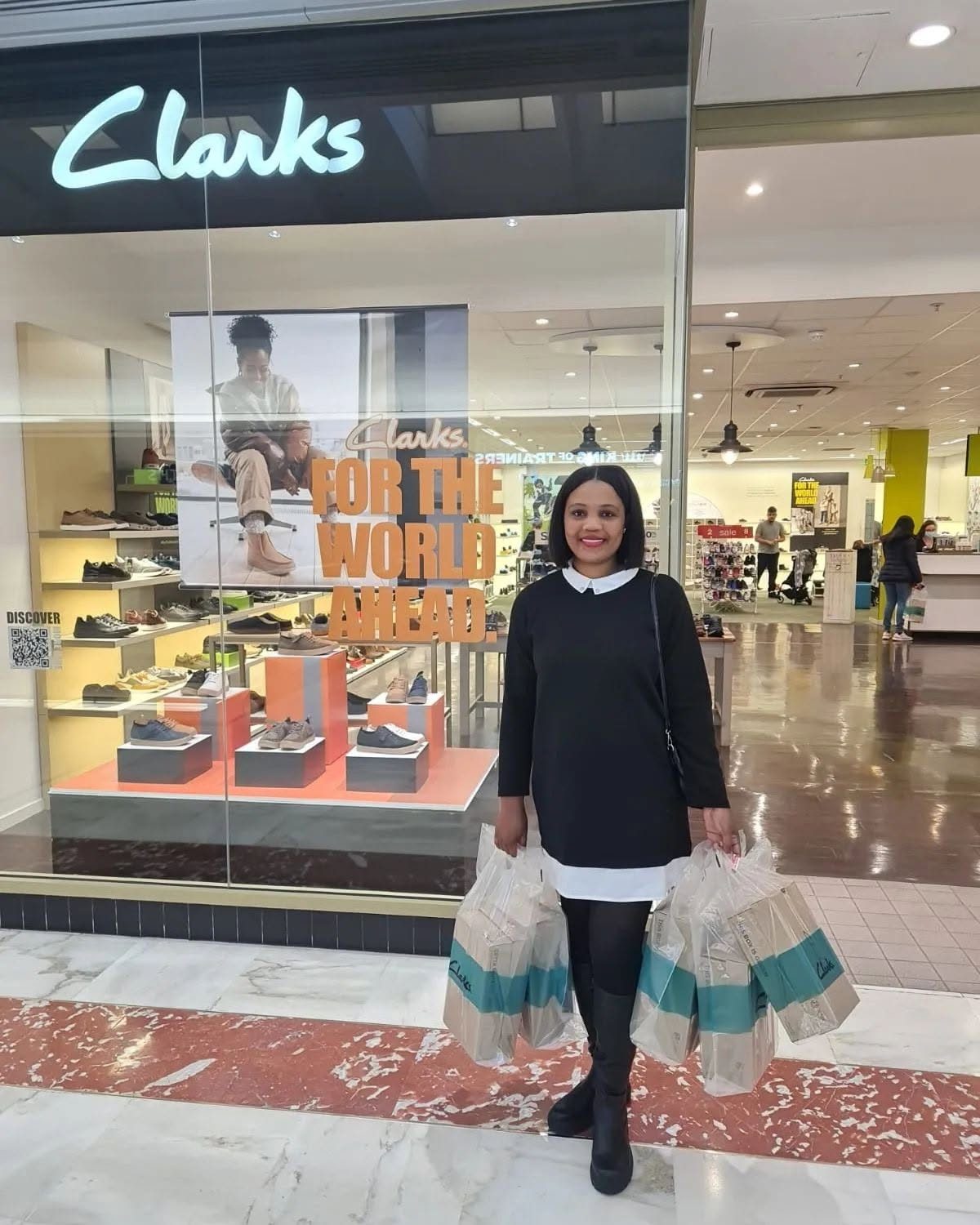 Kadine Reynolds at Clarks, Brent Cross, London